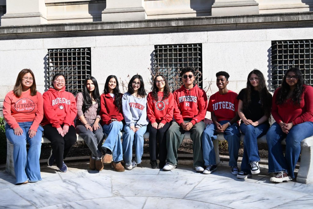 Antonio with Rutgers student organization members